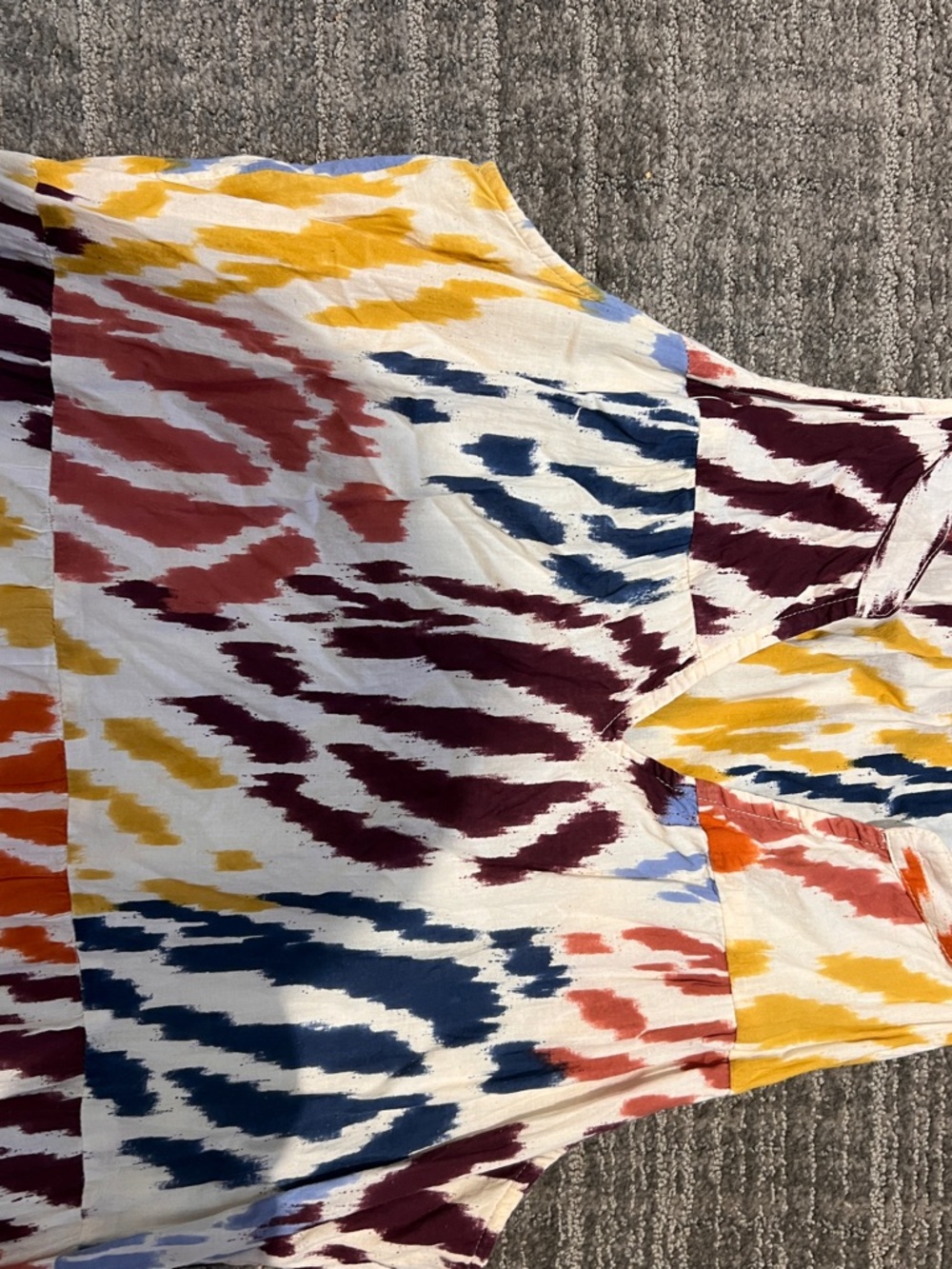 Tahari Multicolor Tiered Maxi Dress with Abstract Print - Picture 3 of 14